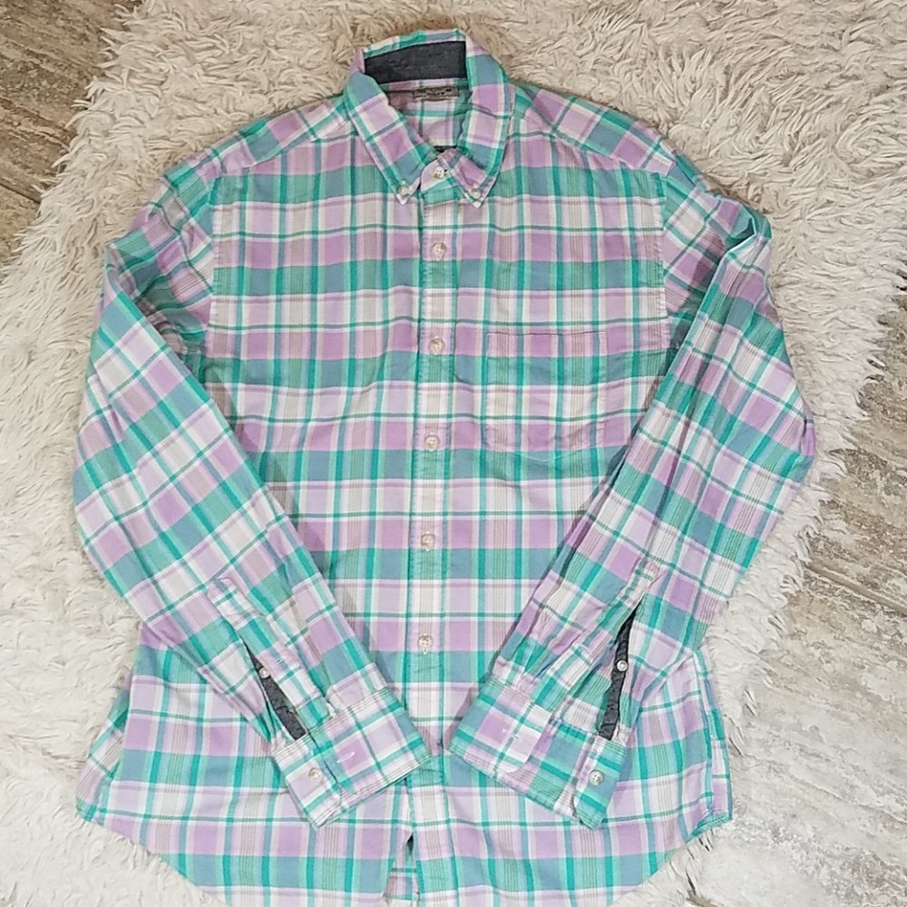 J. Crew Plaid Button Down Sz Med